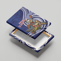 Samoa Christmas Canvas Wall Art Santa Riding Sea Turtle DT05 - Polynesian Pride