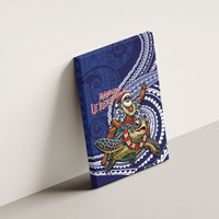 Samoa Christmas Canvas Wall Art Santa Riding Sea Turtle DT05 - Polynesian Pride