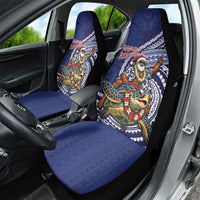 Samoa Christmas Car Seat Cover Santa Riding Sea Turtle