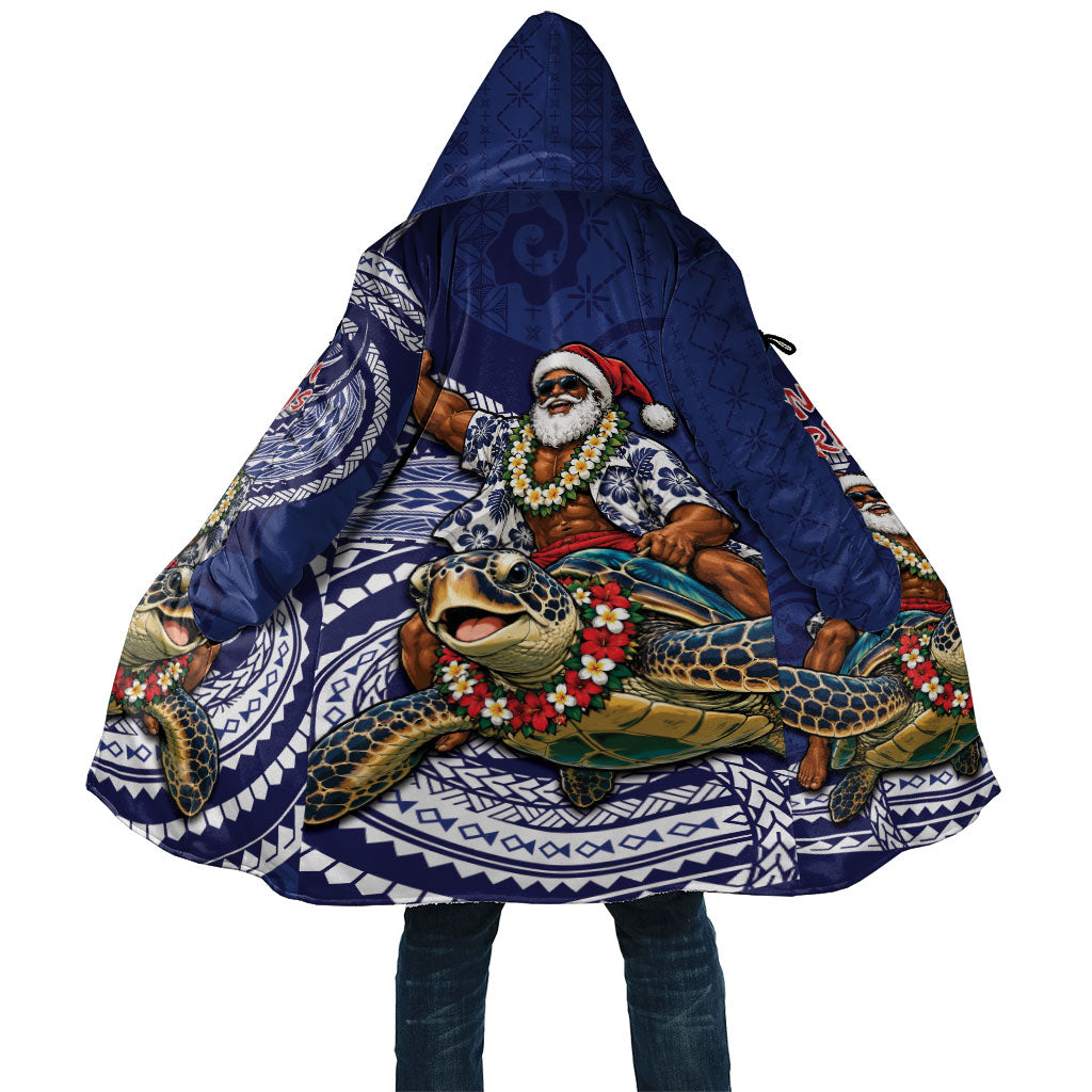 Samoa Christmas Cloak Santa Riding Sea Turtle