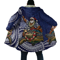 Samoa Christmas Cloak Santa Riding Sea Turtle