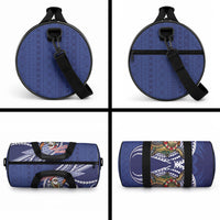 Samoa Christmas Duffle Bag Santa Riding Sea Turtle