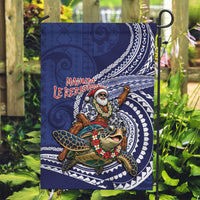 Samoa Christmas Garden Flag Santa Riding Sea Turtle