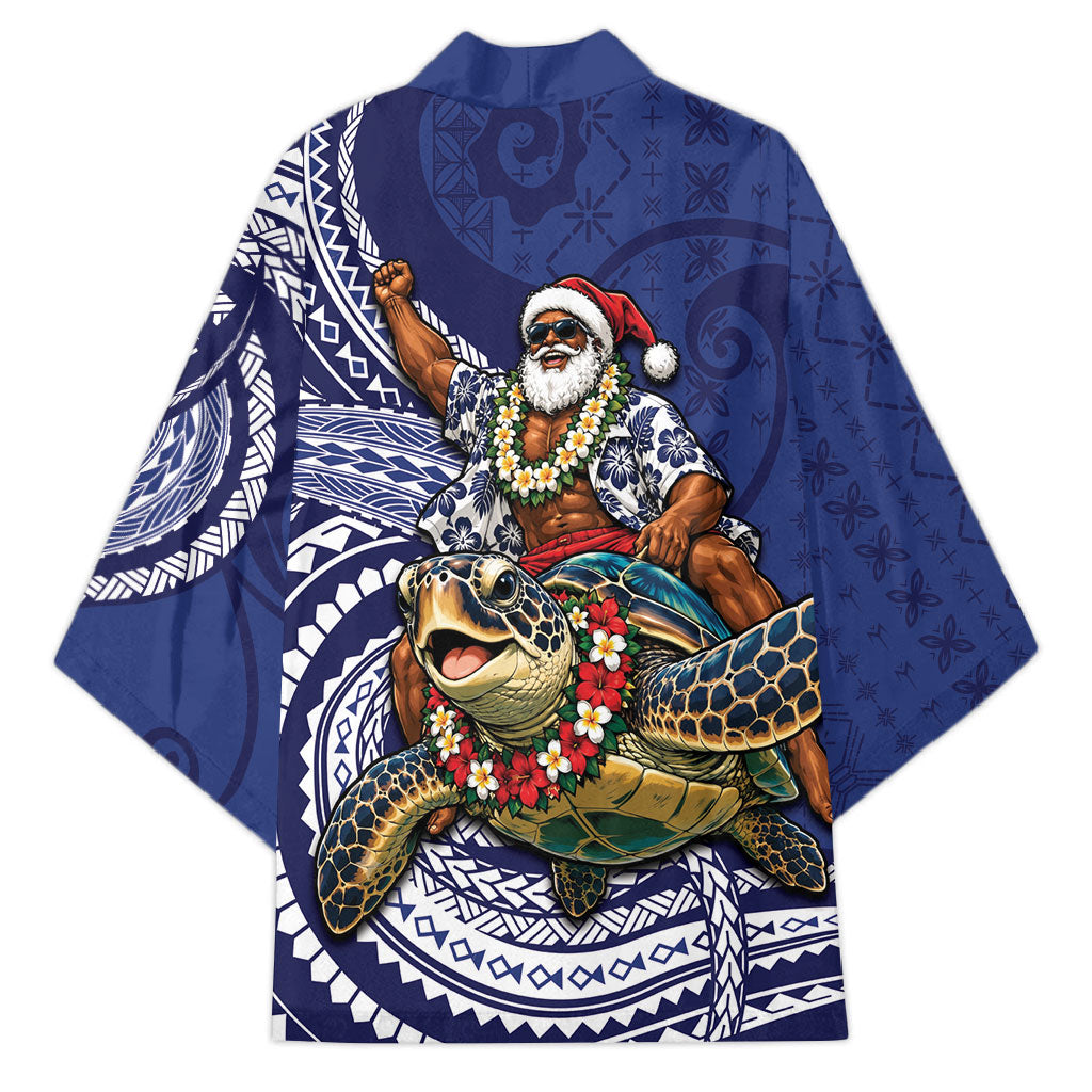 Samoa Christmas Kimono Santa Riding Sea Turtle