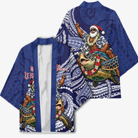 Samoa Christmas Kimono Santa Riding Sea Turtle