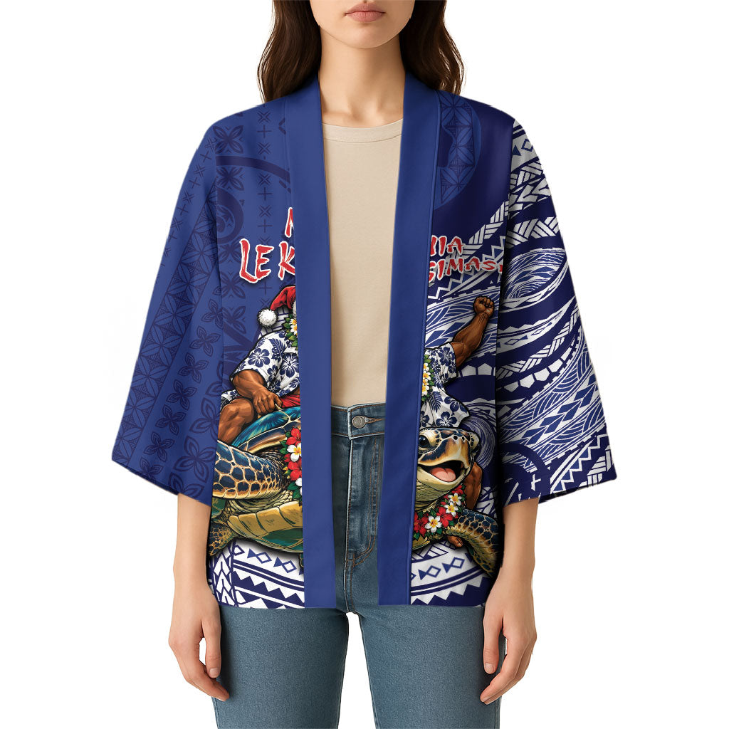 Samoa Christmas Kimono Santa Riding Sea Turtle