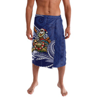 Samoa Christmas Lavalava Santa Riding Sea Turtle
