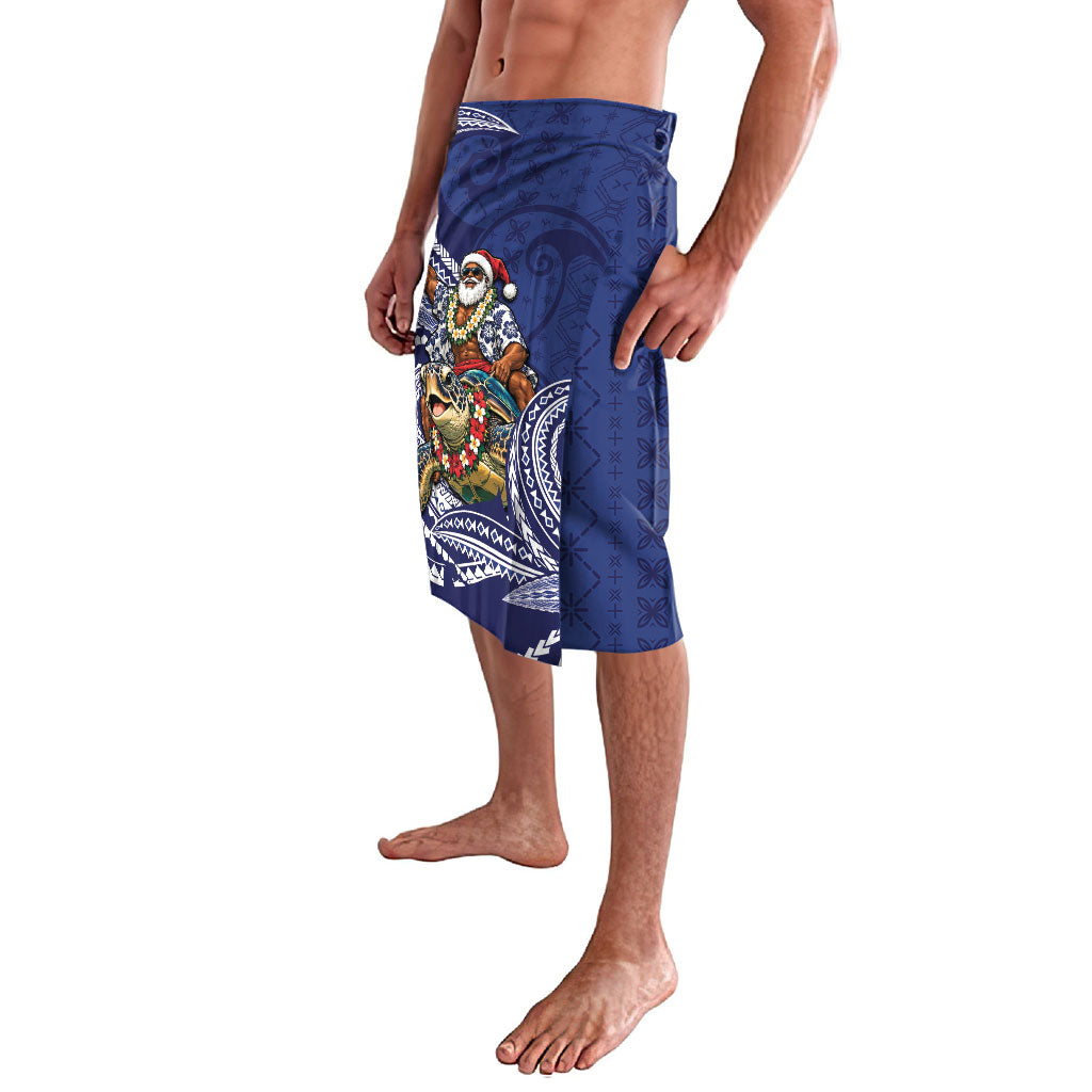 Samoa Christmas Lavalava Santa Riding Sea Turtle