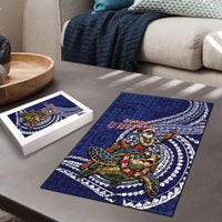 Samoa Christmas Puzzle Santa Riding Sea Turtle
