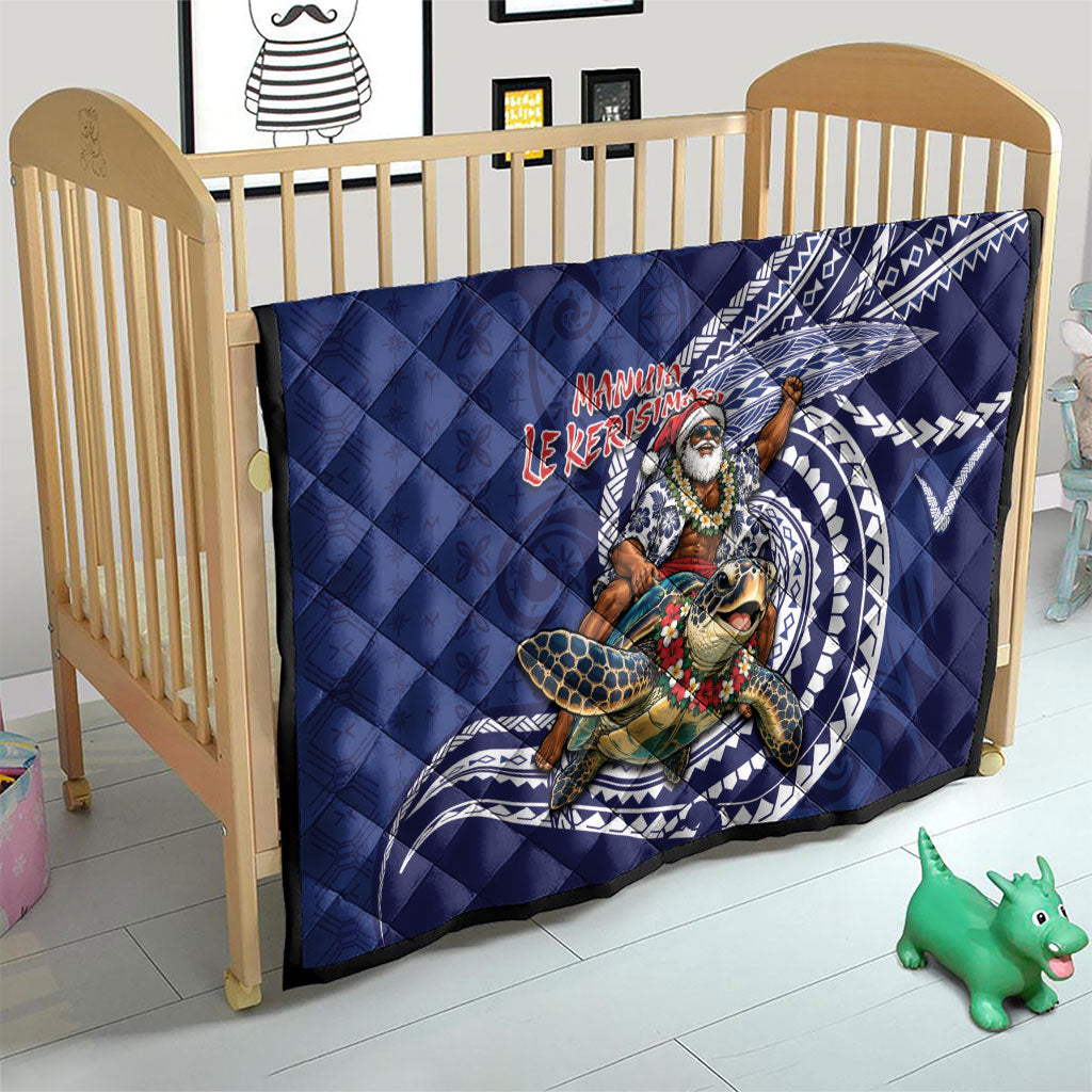 Samoa Christmas Quilt Santa Riding Sea Turtle DT05 - Polynesian Pride