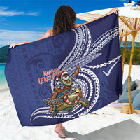 Samoa Christmas Sarong Santa Riding Sea Turtle