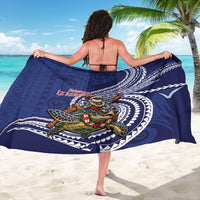 Samoa Christmas Sarong Santa Riding Sea Turtle