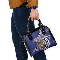 Samoa Christmas Shoulder Handbag Santa Riding Sea Turtle