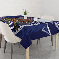 Samoa Christmas Tablecloth Santa Riding Sea Turtle