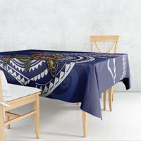Samoa Christmas Tablecloth Santa Riding Sea Turtle