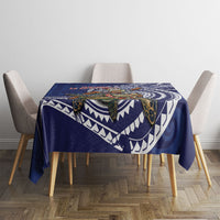 Samoa Christmas Tablecloth Santa Riding Sea Turtle