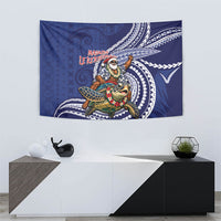 Samoa Christmas Tapestry Santa Riding Sea Turtle