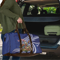 Samoa Christmas Travel Bag Santa Riding Sea Turtle