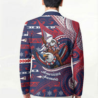 American Samoa Christmas Blazer Santa Riding Bald Eagle