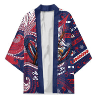 American Samoa Christmas Kimono Santa Riding Bald Eagle