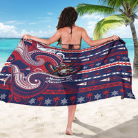 American Samoa Christmas Sarong Santa Riding Bald Eagle