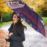 American Samoa Christmas Umbrella Santa Riding Bald Eagle