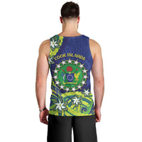 Cook Islands Language Week Men Tank Top Flying Fish 15 Stars Tribal Patterns DT05 - Polynesian Pride