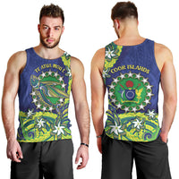 Cook Islands Language Week Men Tank Top Flying Fish 15 Stars Tribal Patterns DT05 - Polynesian Pride