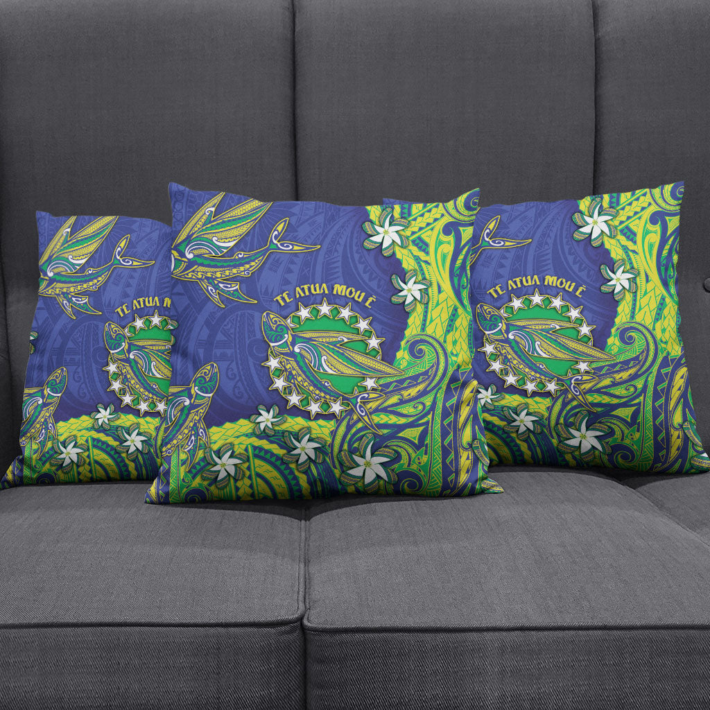 Cook Islands Language Week Pillow Cover Flying Fish 15 Stars Tribal Patterns DT05 - Polynesian Pride