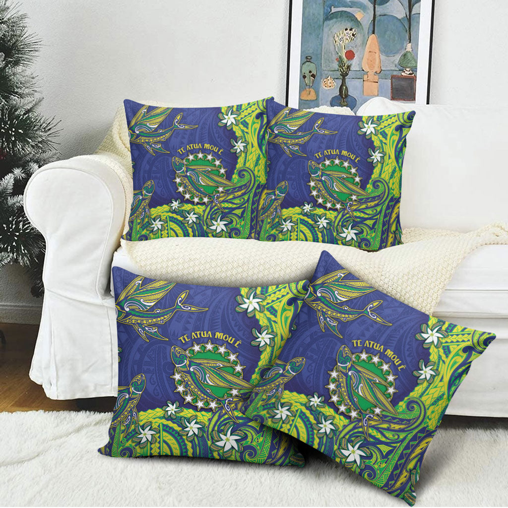 Cook Islands Language Week Pillow Cover Flying Fish 15 Stars Tribal Patterns DT05 - Polynesian Pride
