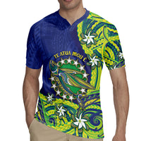 Cook Islands Language Week Rugby Jersey Flying Fish 15 Stars Tribal Patterns DT05 - Polynesian Pride