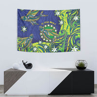 Cook Islands Language Week Tapestry Flying Fish 15 Stars Tribal Patterns DT05 - Polynesian Pride