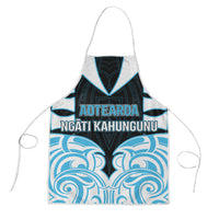 Aotearoa Ngati Kahungunu Apron New Zealand Traditional Maori Pattern DT05 Blue - Polynesian Pride