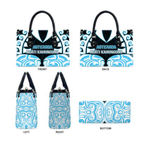 Aotearoa Ngati Kahungunu Leather Bag New Zealand Traditional Maori Pattern DT05 - Polynesian Pride