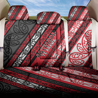 Aotearoa Te Arawa Back Car Seat Cover New Zealand Maori Tribal Fern Pattern DT05 One Size Red - Polynesian Pride