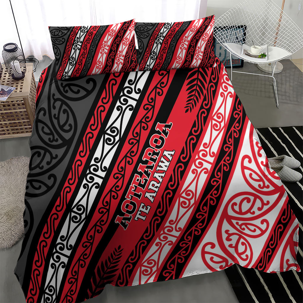 Aotearoa Te Arawa Bedding Set New Zealand Maori Tribal Fern Pattern DT05 - Polynesian Pride