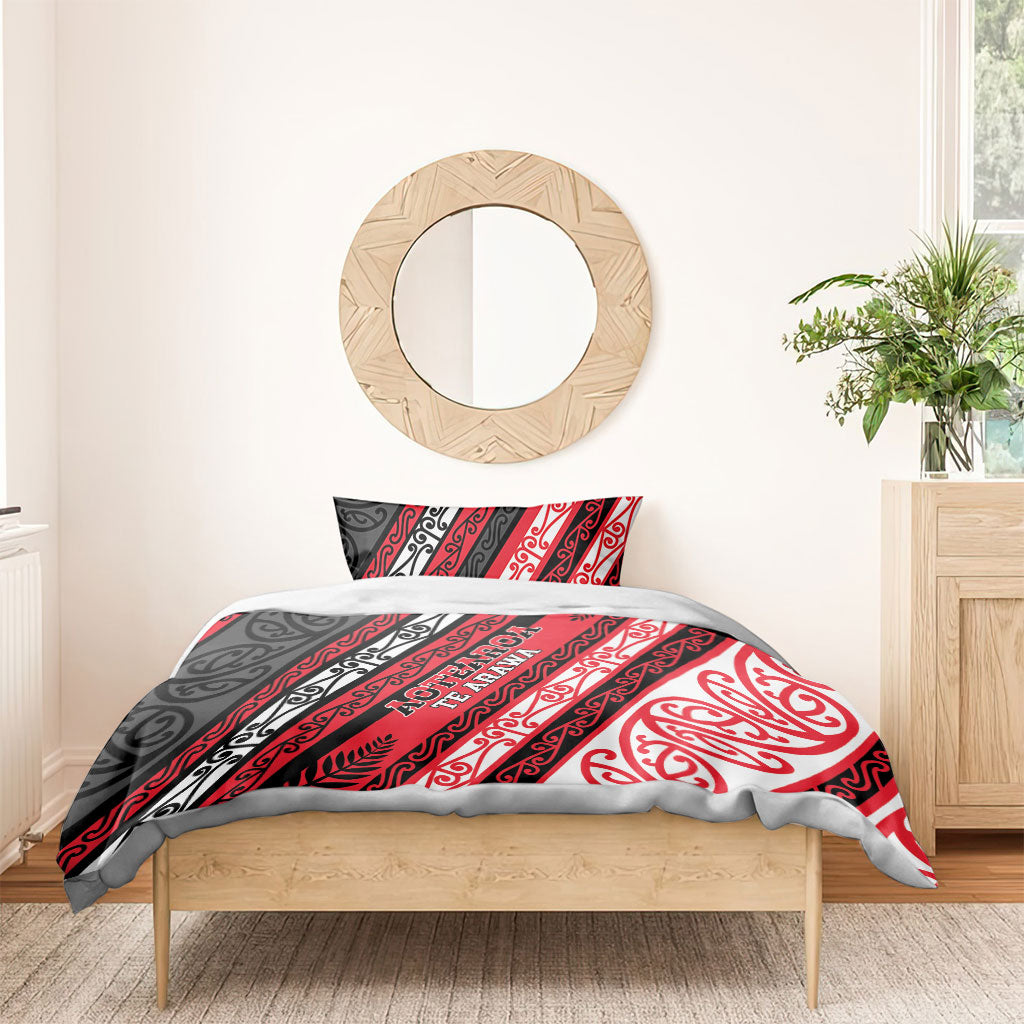 Aotearoa Te Arawa Bedding Set New Zealand Maori Tribal Fern Pattern DT05 - Polynesian Pride