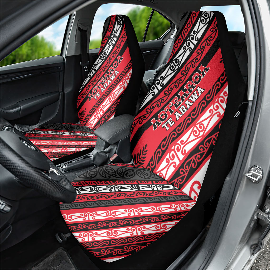 Aotearoa Te Arawa Car Seat Cover New Zealand Maori Tribal Fern Pattern DT05 - Polynesian Pride