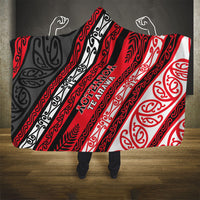 Aotearoa Te Arawa Hooded Blanket New Zealand Maori Tribal Fern Pattern DT05 - Polynesian Pride