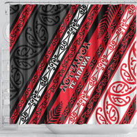 Aotearoa Te Arawa Shower Curtain New Zealand Maori Tribal Fern Pattern DT05 - Polynesian Pride