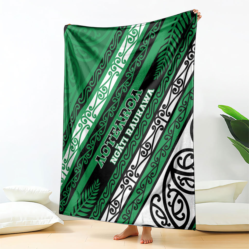 Aotearoa Ngati Raukawa Blanket New Zealand Maori Tribal Fern Pattern DT05 - Polynesian Pride