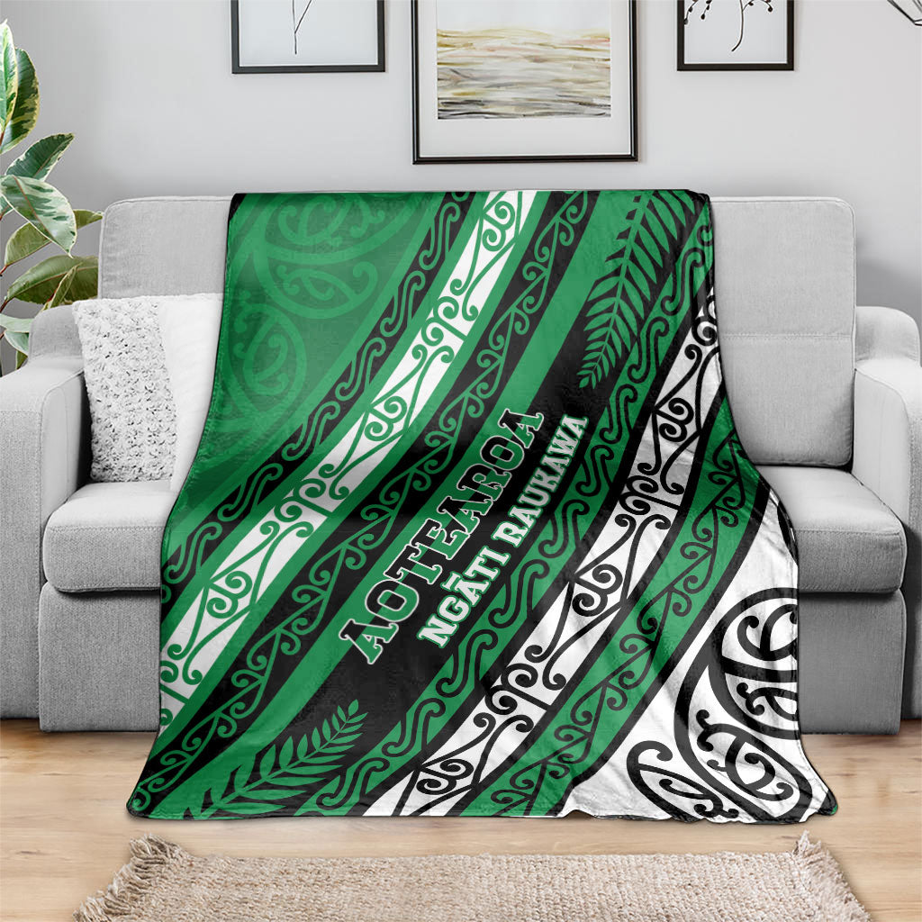 Aotearoa Ngati Raukawa Blanket New Zealand Maori Tribal Fern Pattern DT05 - Polynesian Pride