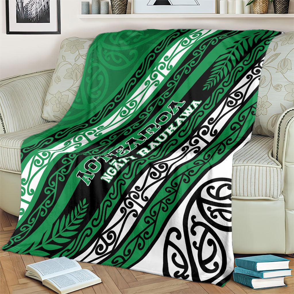 Aotearoa Ngati Raukawa Blanket New Zealand Maori Tribal Fern Pattern DT05 - Polynesian Pride