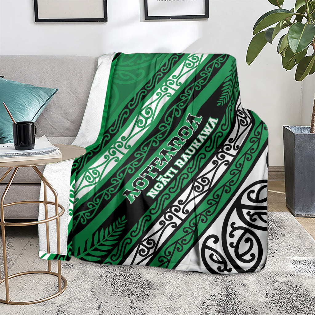 Aotearoa Ngati Raukawa Blanket New Zealand Maori Tribal Fern Pattern DT05 - Polynesian Pride