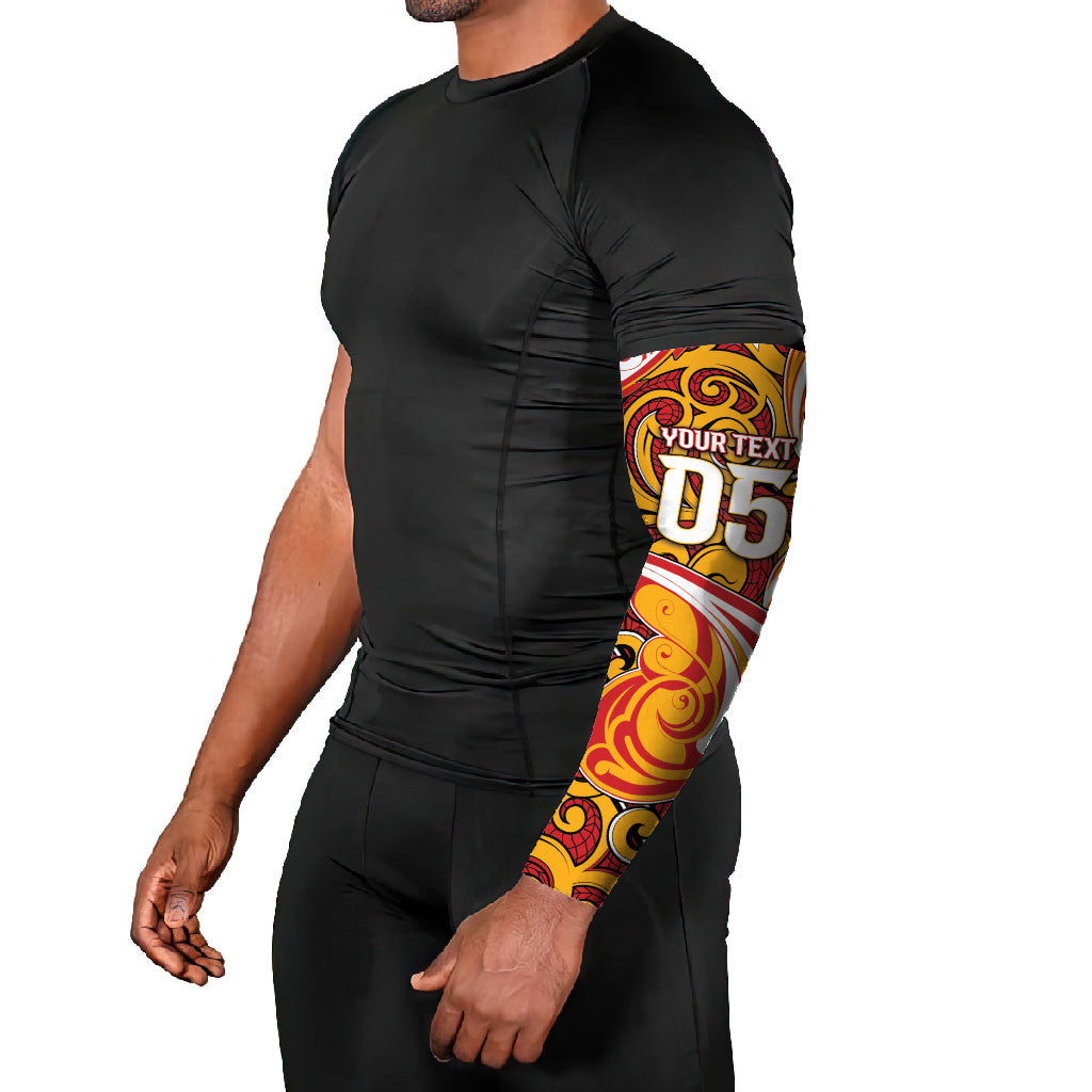 Custom Aotearoa Waikato Tainui Arm Sleeves Maori Tribal Pattern Koru Motif DT05 - Polynesian Pride