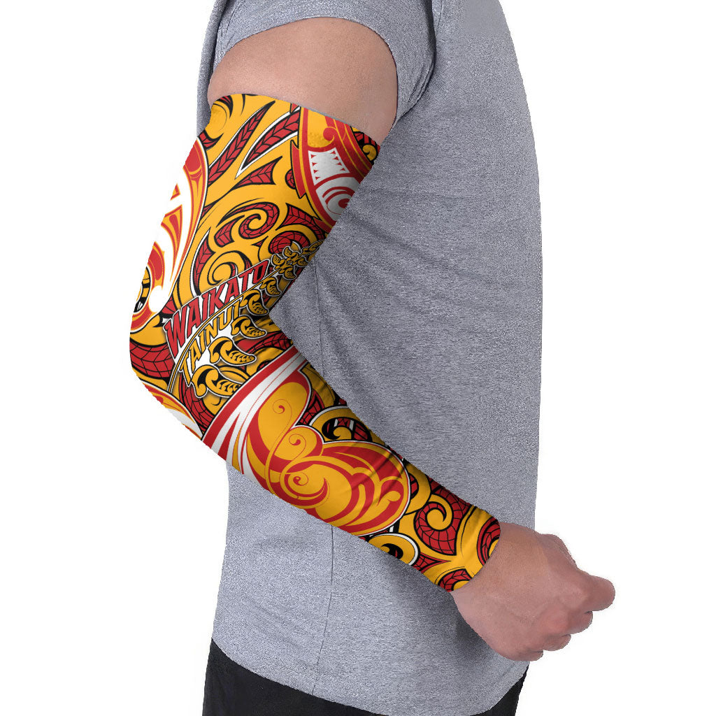 Custom Aotearoa Waikato Tainui Arm Sleeves Maori Tribal Pattern Koru Motif DT05 - Polynesian Pride