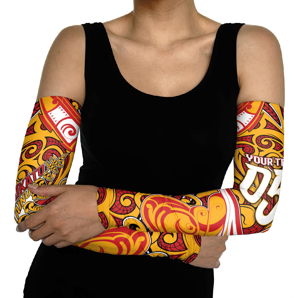 Custom Aotearoa Waikato Tainui Arm Sleeves Maori Tribal Pattern Koru Motif DT05 - Polynesian Pride