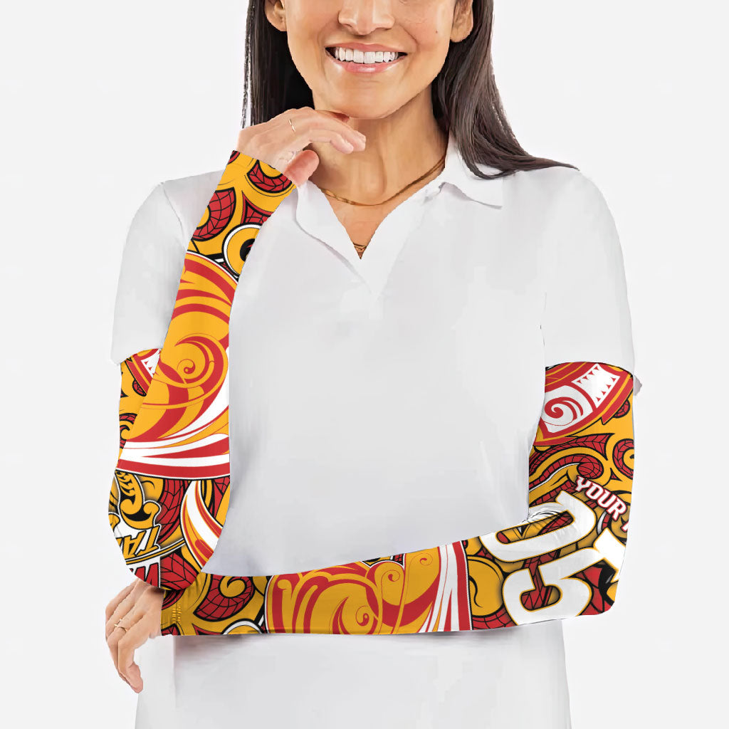 Custom Aotearoa Waikato Tainui Arm Sleeves Maori Tribal Pattern Koru Motif DT05 - Polynesian Pride
