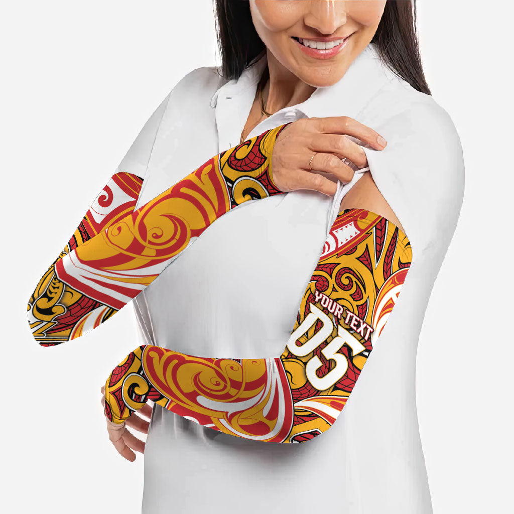 Custom Aotearoa Waikato Tainui Arm Sleeves Maori Tribal Pattern Koru Motif DT05 - Polynesian Pride