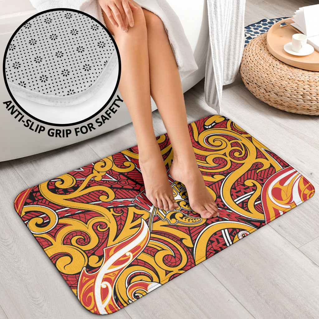 Aotearoa Waikato Tainui Bathroom Set Maori Tribal Pattern Koru Motif DT05 - Polynesian Pride